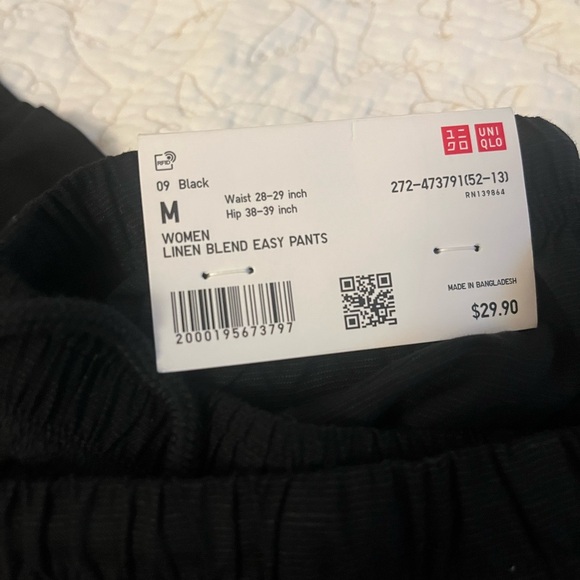 Uniqlo Linen Blend Easy Pants - Picture 2 of 2